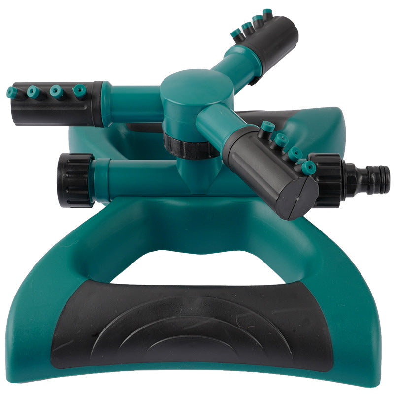 Moisturizing irrigation lawn sprinkler, large base plastic automatic sprinkler, large three-pronged, garden sprinkler