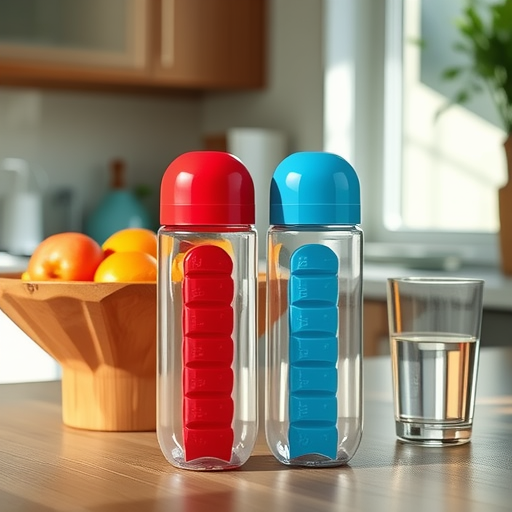 Multifunctional two-in-one creative water cup 7 grids, easy to carry outdoors, water bottle cup