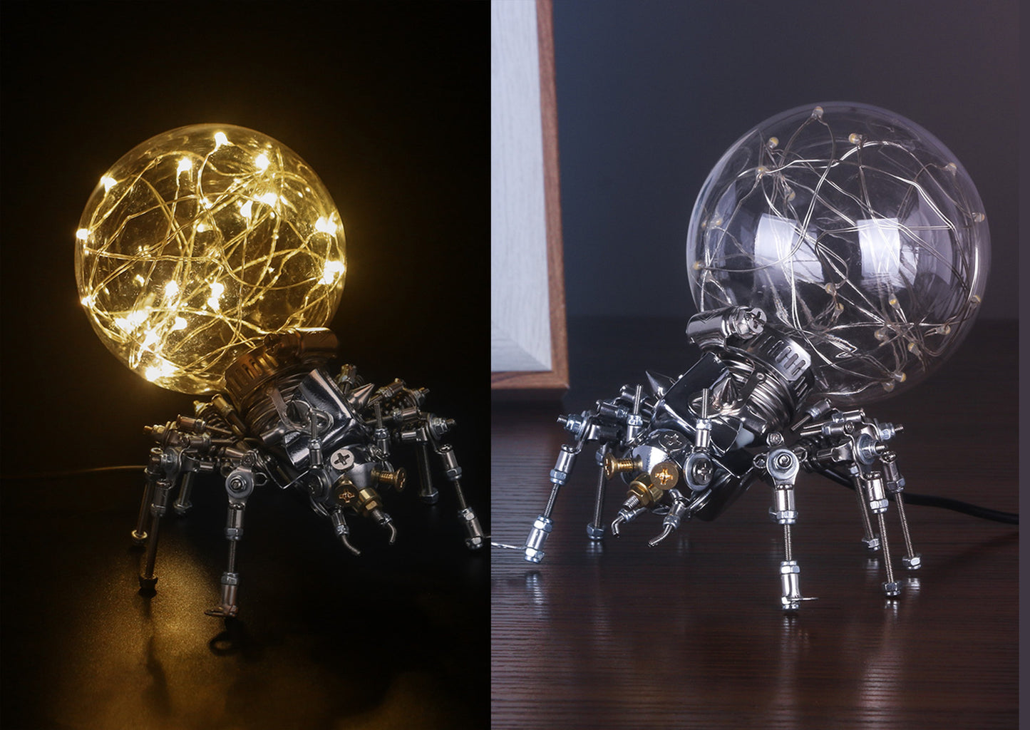 Mechanical spider metal assembly model three-dimensional DIY handmade puzzle kit creative ornament male