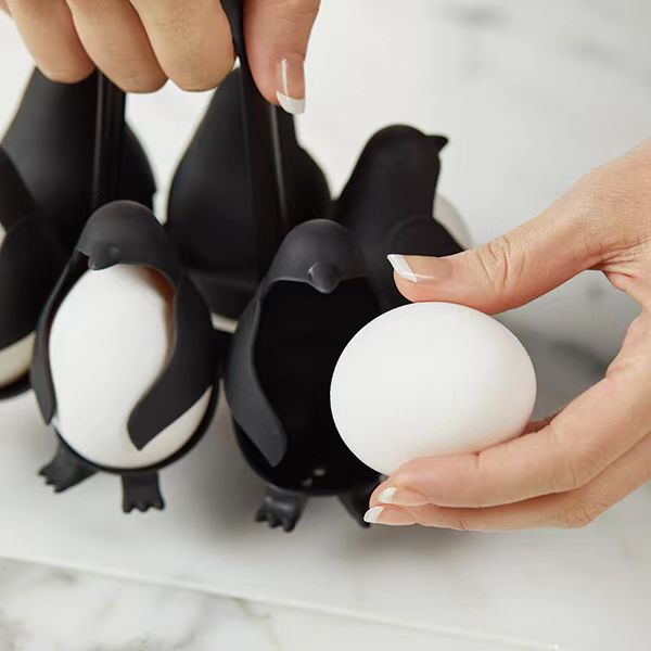 Egg Cooker Penguin Egg Steamer Egg Refrigerator Storage Combination Egg Holder