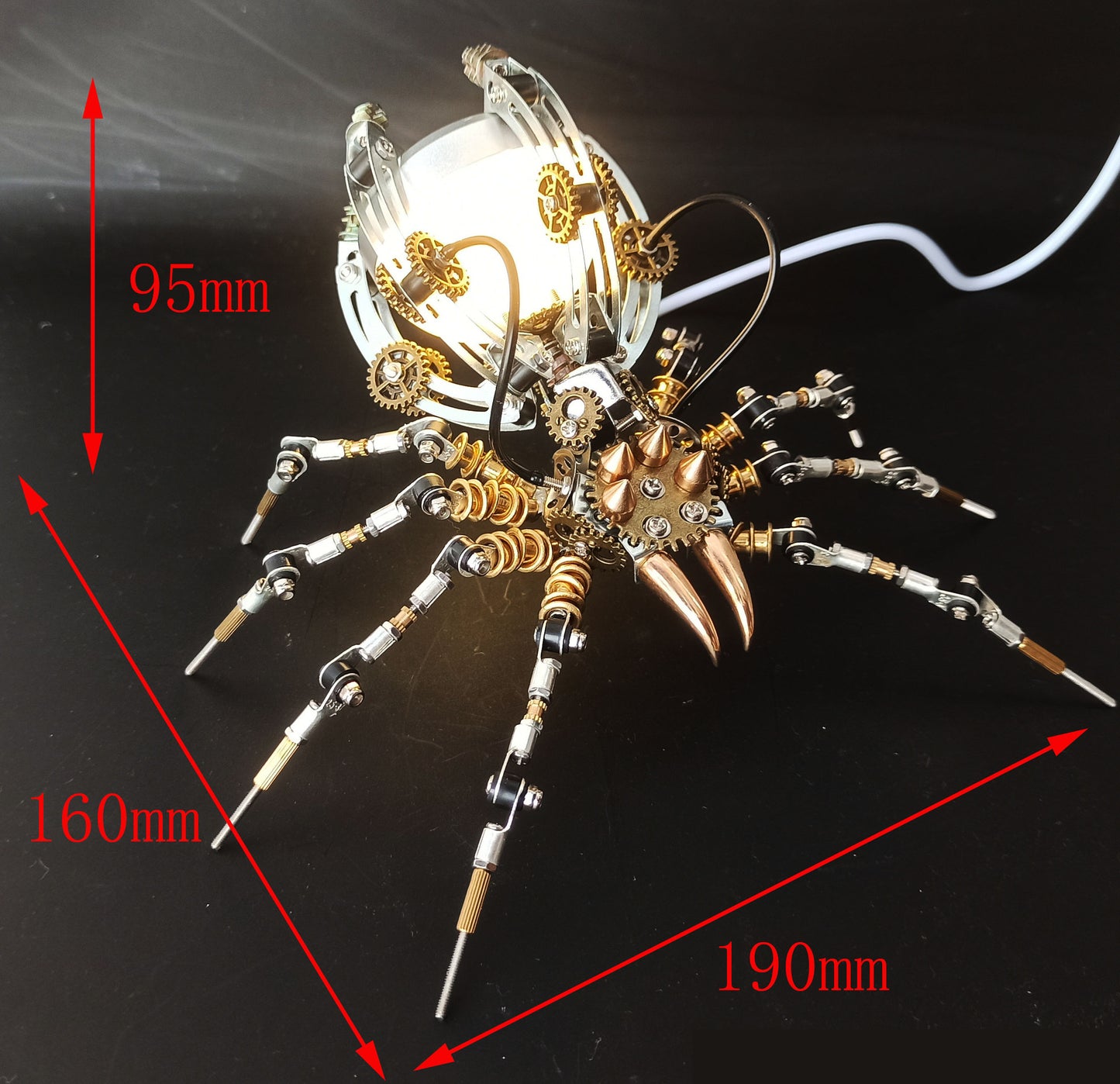 Mechanical spider metal assembly model three-dimensional DIY handmade puzzle kit creative ornament male