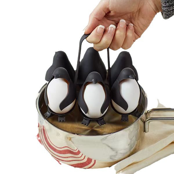 Egg Cooker Penguin Egg Steamer Egg Refrigerator Storage Combination Egg Holder