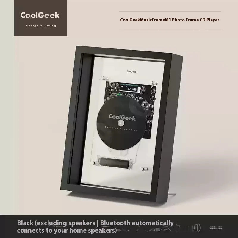 Coolgeek M1 Music Frame CD Bluetooth CD Player Dynamic Art Hanging Picture CD Player Creative Decorative Photo Frame