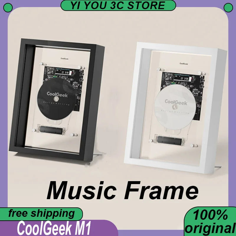 Coolgeek M1 Music Frame CD Bluetooth CD Player Dynamic Art Hanging Picture CD Player Creative Decorative Photo Frame