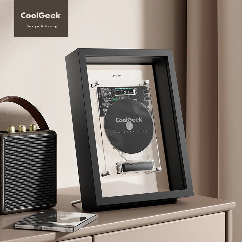 Coolgeek M1 Music Frame CD Bluetooth CD Player Dynamic Art Hanging Picture CD Player Creative Decorative Photo Frame