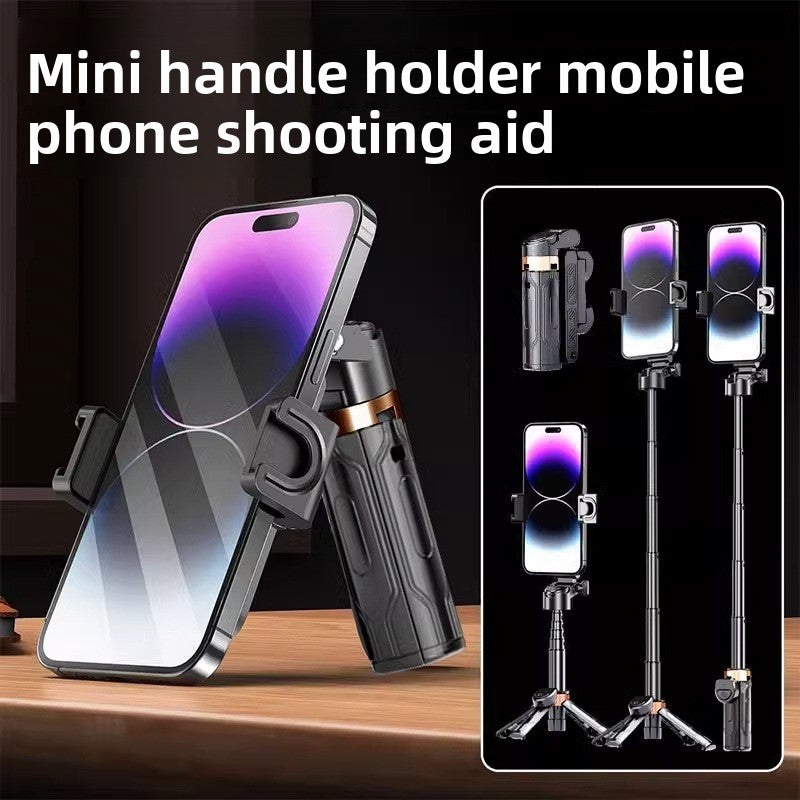 New super mini mobile phone selfie stick desktop live stream bracket to take pictures, multi-function Bluetooth camera aid outdoor