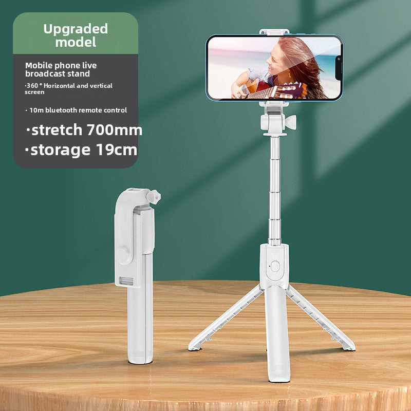 New super mini mobile phone selfie stick desktop live stream bracket to take pictures, multi-function Bluetooth camera aid outdoor