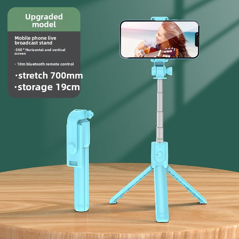 New super mini mobile phone selfie stick desktop live stream bracket to take pictures, multi-function Bluetooth camera aid outdoor