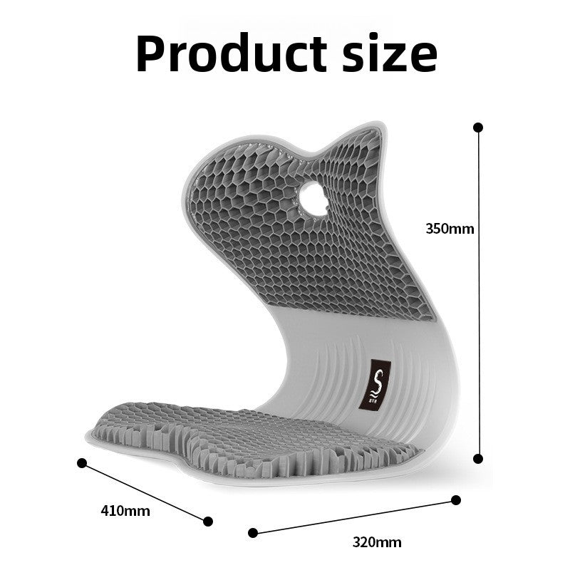 Household decompression waist cushion artifact TPE honeycomb pressure-sensitive fart cushion office spine protection waist protection buttocks ice seat cushion