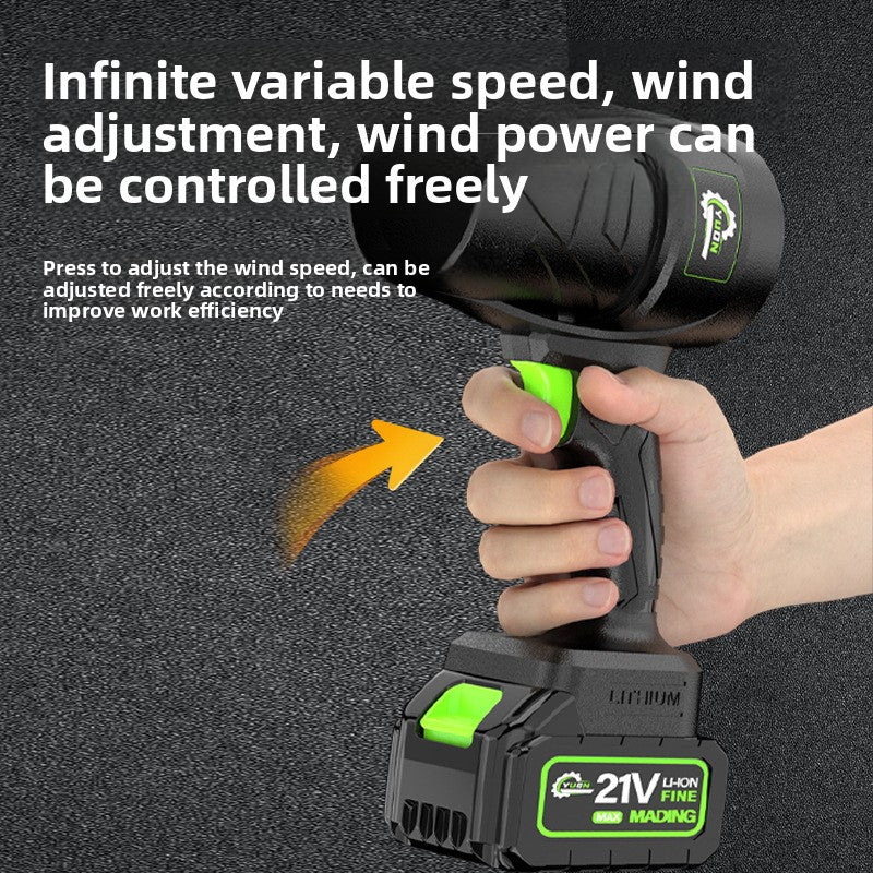 Lithium battery storm strong hair turbocharged leaf blower blower portable handheld electric hair blizzard