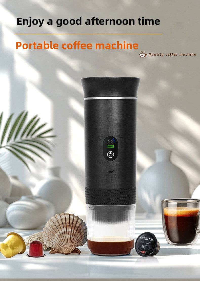 Portable coffee capsule machine Pump type American-Italian concentrate Electric small wireless heating Outdoor coffee cup