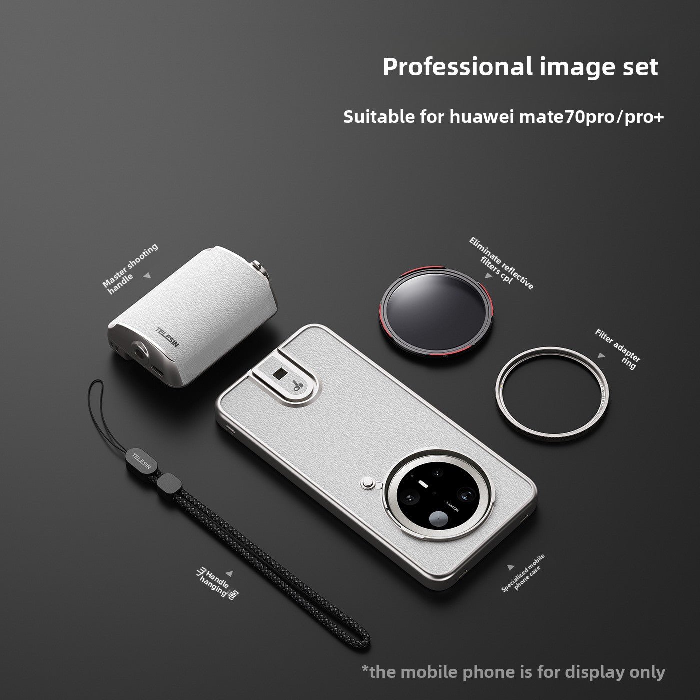 Telesin Fun Pat Le Professional Mobile Phone Image Kit Suitable for Huawei Photography Camera Handle Zoom