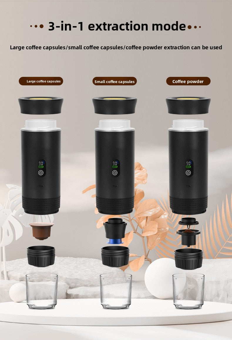 Portable coffee capsule machine Pump type American-Italian concentrate Electric small wireless heating Outdoor coffee cup