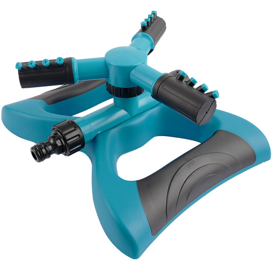 Moisturizing irrigation lawn sprinkler, large base plastic automatic sprinkler, large three-pronged, garden sprinkler