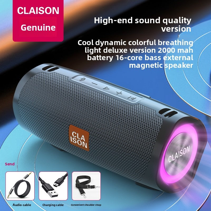Outdoor colorful super bass Bluetooth multi-function speaker