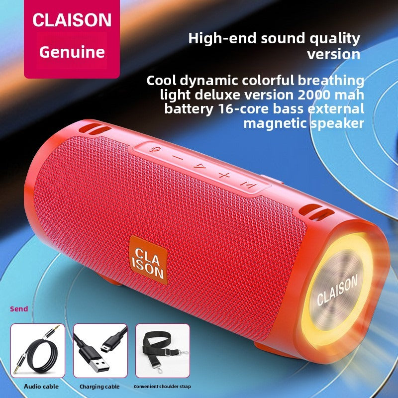 Outdoor colorful super bass Bluetooth multi-function speaker