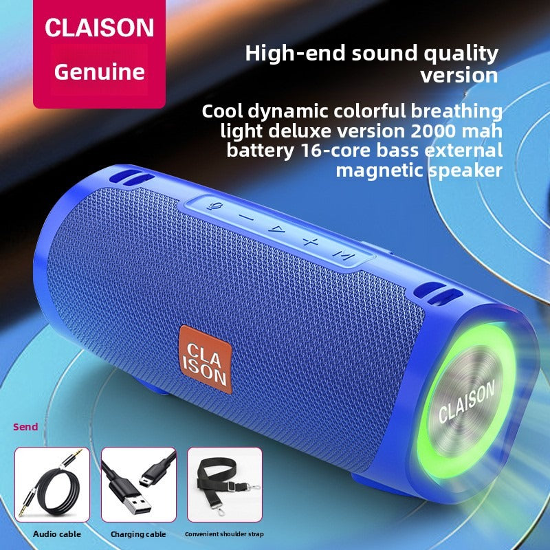 Outdoor colorful super bass Bluetooth multi-function speaker