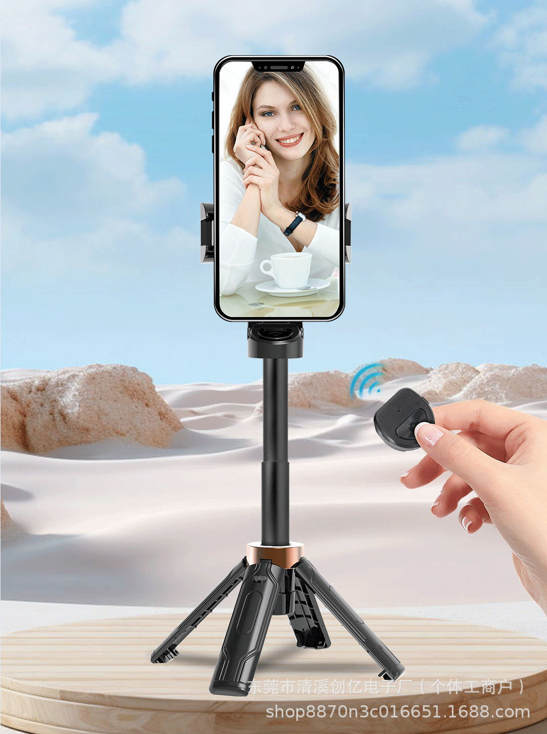 New super mini mobile phone selfie stick desktop live stream bracket to take pictures, multi-function Bluetooth camera aid outdoor
