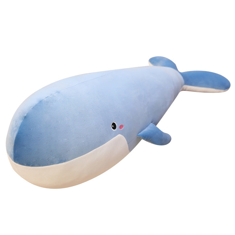 Cute whale plush toy pillow doll girl sleeping bed large doll children birthday gift