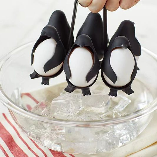 Egg Cooker Penguin Egg Steamer Egg Refrigerator Storage Combination Egg Holder