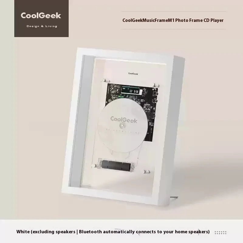 Coolgeek M1 Music Frame CD Bluetooth CD Player Dynamic Art Hanging Picture CD Player Creative Decorative Photo Frame