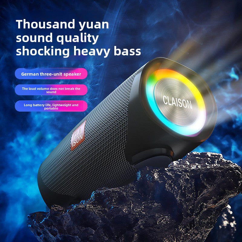 Outdoor colorful super bass Bluetooth multi-function speaker