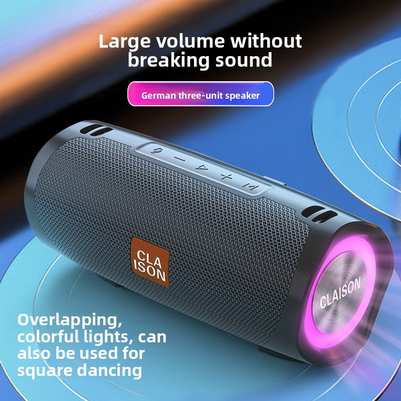 Outdoor colorful super bass Bluetooth multi-function speaker