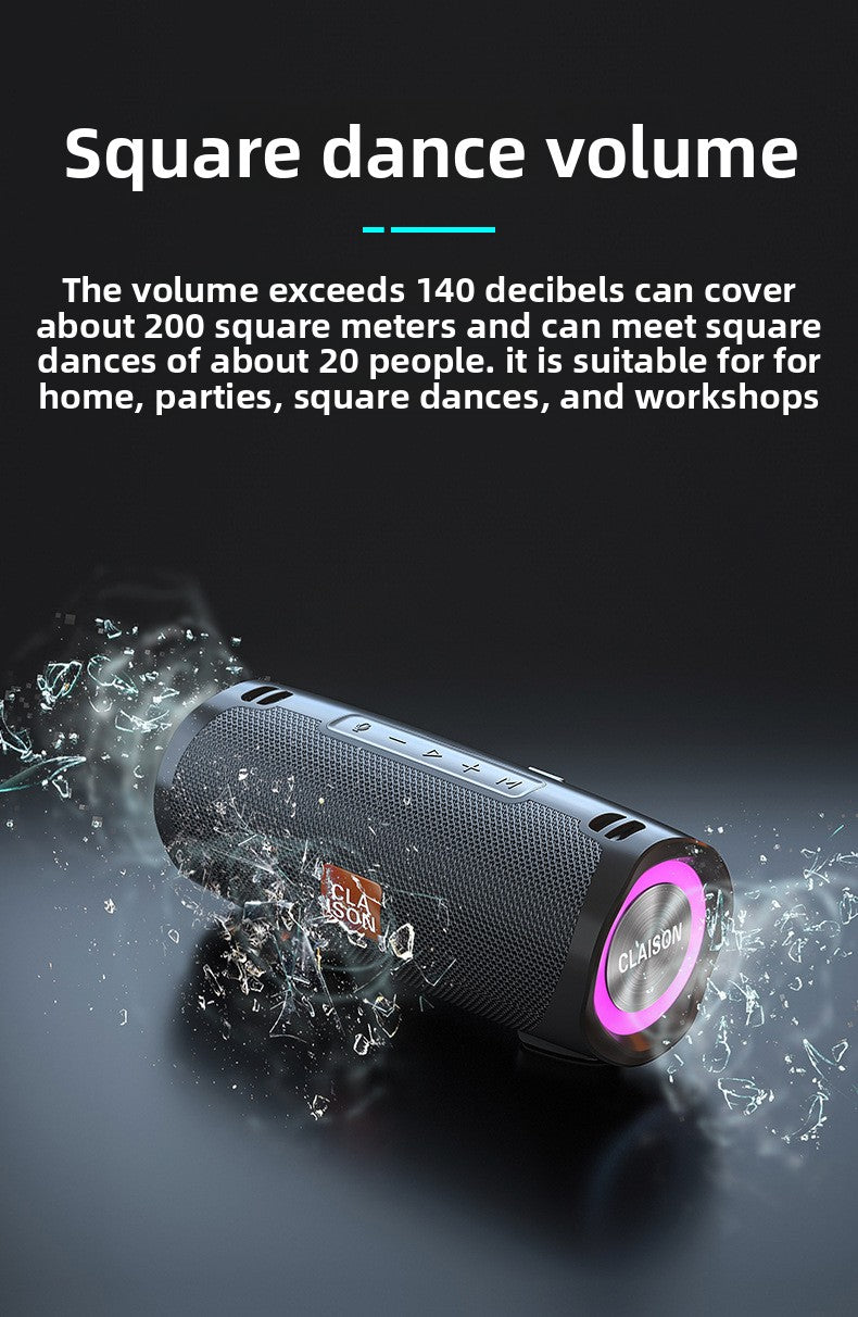 Outdoor colorful super bass Bluetooth multi-function speaker