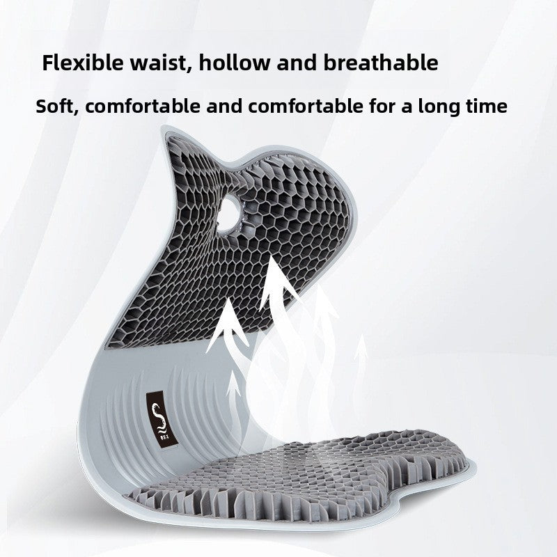 Household decompression waist cushion artifact TPE honeycomb pressure-sensitive fart cushion office spine protection waist protection buttocks ice seat cushion